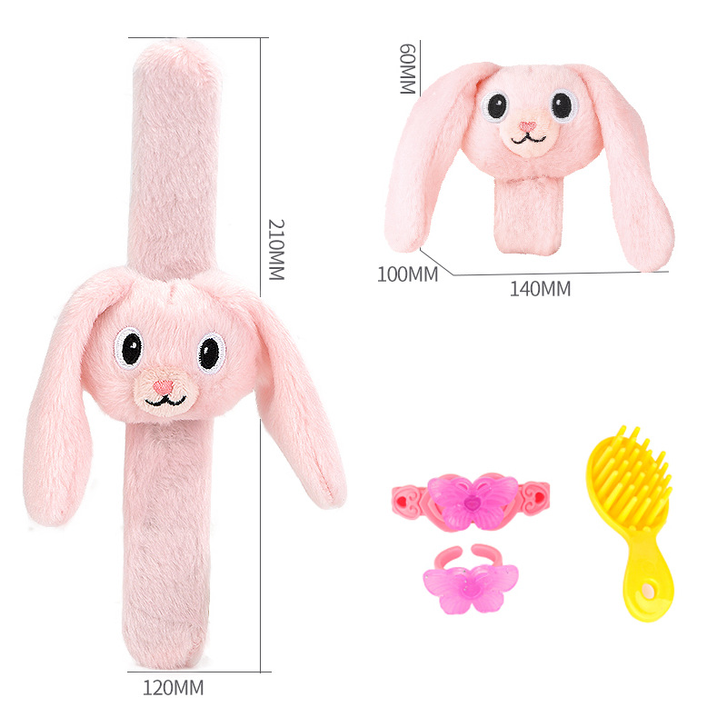 HX221742-plush 토끼 팔찌 세트