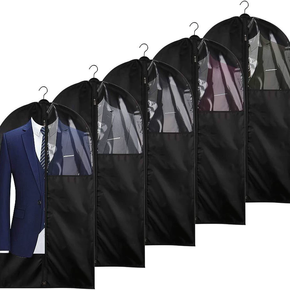 Готовый комплект из пяти чехлов для костюмов из нетканого материала, пыленепроницаемый, для хранения, горячая распродажа на зарубежных рынках, прямые продажи с фабрики.