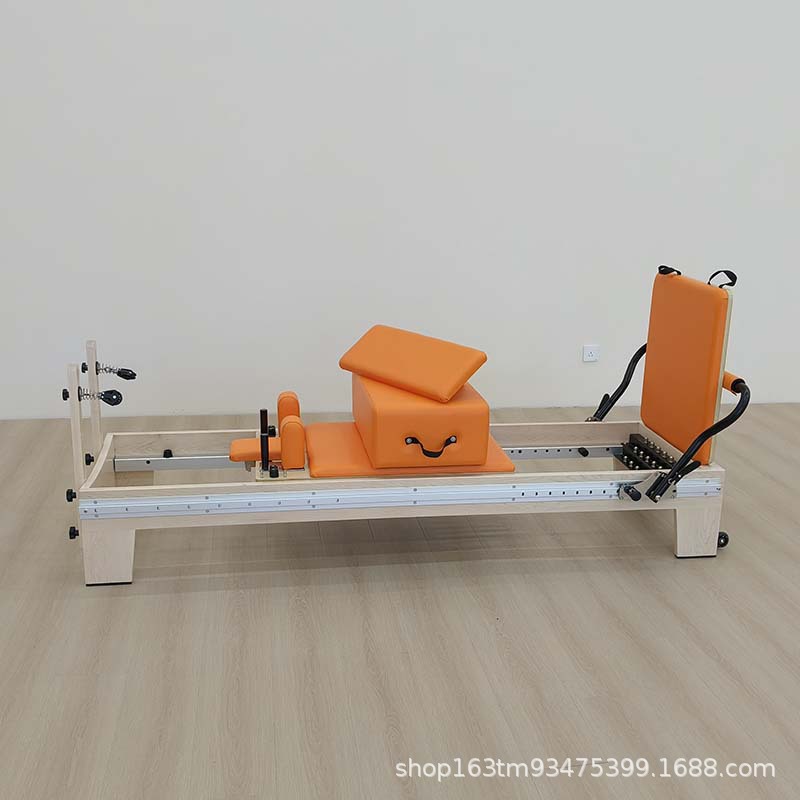 Spot Yoga Studio Cama plegable de arce comercial Exportación Equipo de fitness de alta calidad Pilates Equipo grande Cama central