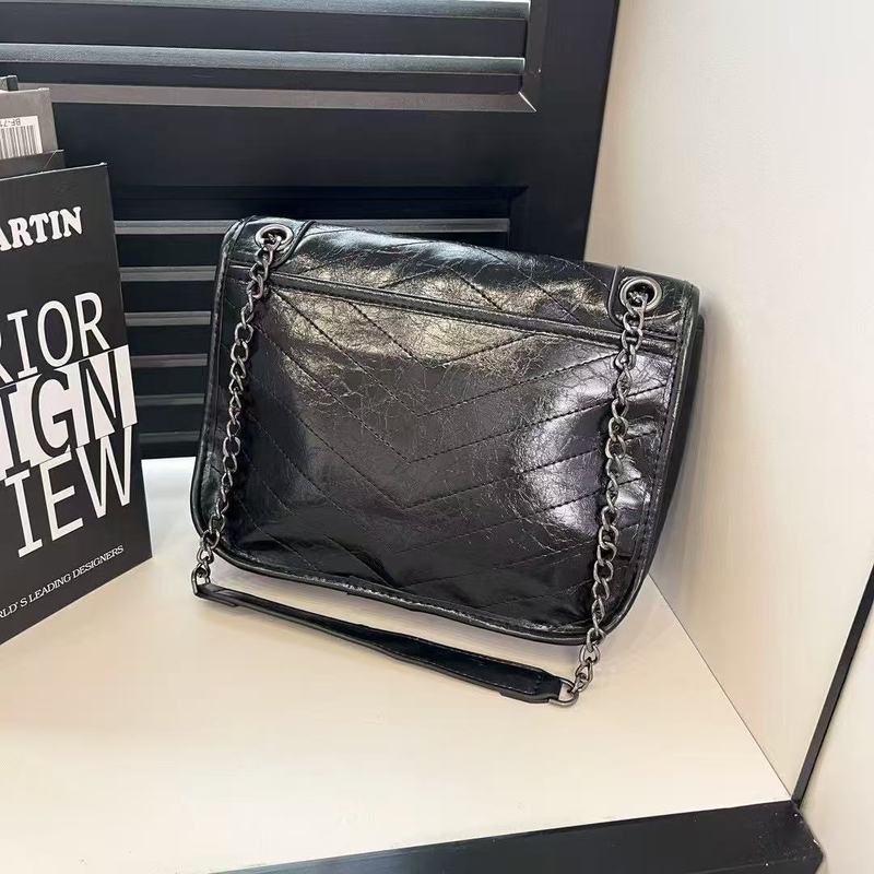 新型のワックスの皮の郵便配達の女性カバンのショルダーバッグは斜めにカバンにまたがります。|undefined