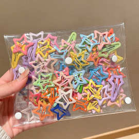 多巴胺星星儿童发夹彩色发饰可爱女生头饰女童五角星发卡碎发bb夹