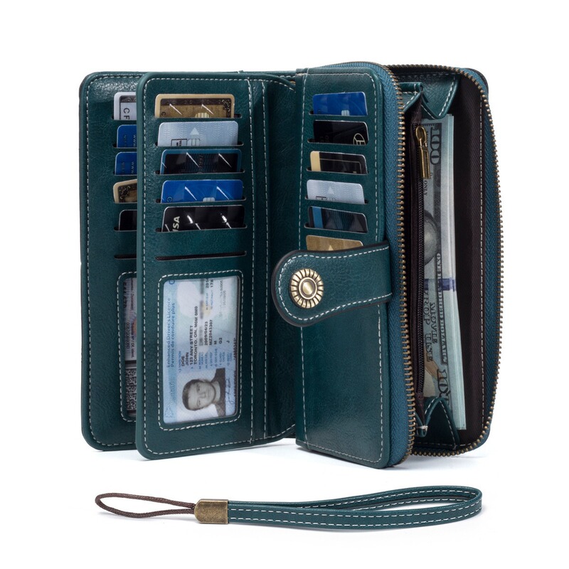 Amazon's Best-Selling Rfid Anti-Theft Women's Wallet Long Zipper Wallet Pu European and American Style Large Capacity Clutch Wallet Amazon's Best-Selling Rfid Anti-Theft Women's Wallet Long Zipper Wallet Pu European and American Style Large Capacity Clutch Wallet