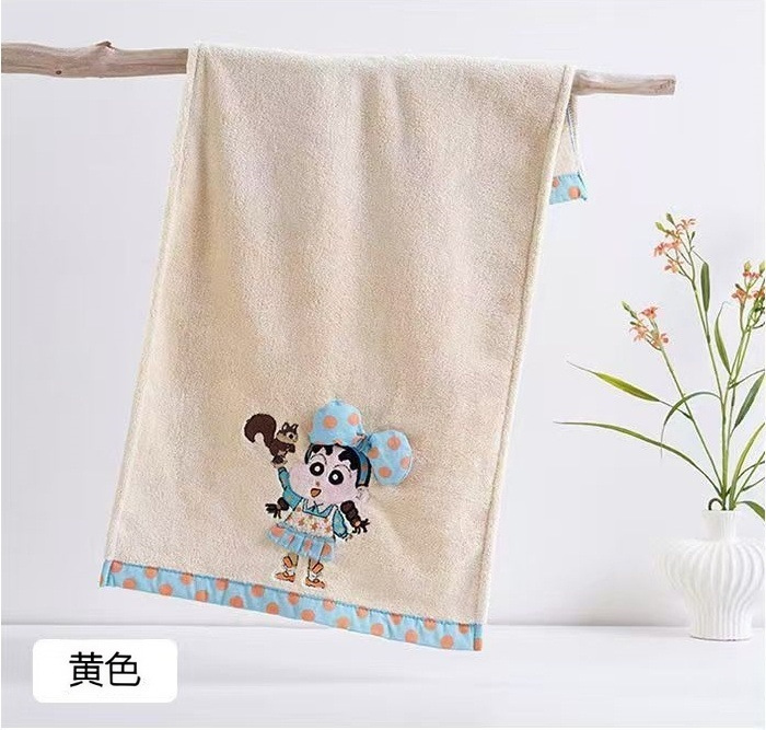 クレヨンしんちゃん コーラルベルベットタオル 柔らかく吸水性 家庭用 学生 カップル フェイスタオル フェイスタオル|undefined