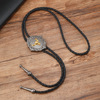 Retro denim metal golden tie, necklace, suitable for import