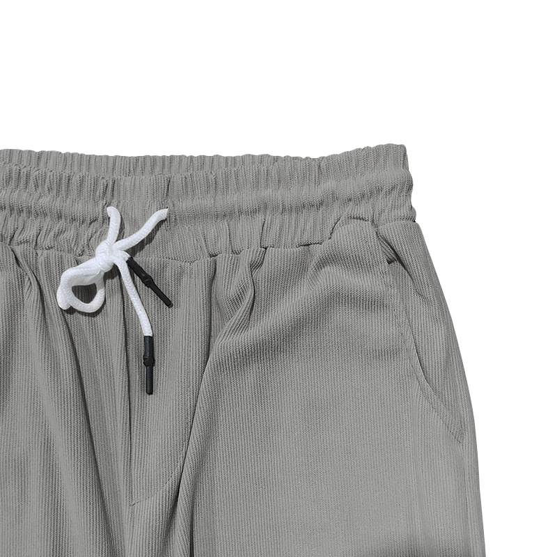 Ropa para hombre 24 Verano nuevo traje de hombre de talla grande de color sólido solapa manga corta cremallera pantalones traje punto_voghion.com