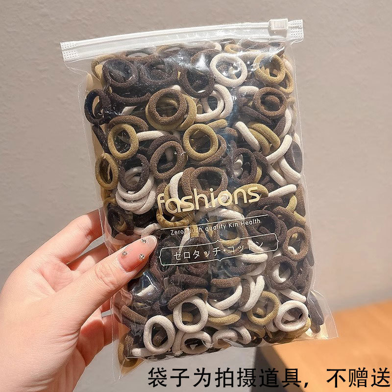 Caricatura encantadora anillo de pelo pulgar no daña el cabello de los niños correa de correa pequeña cuerda de cabello para niñas cuerda de cabello