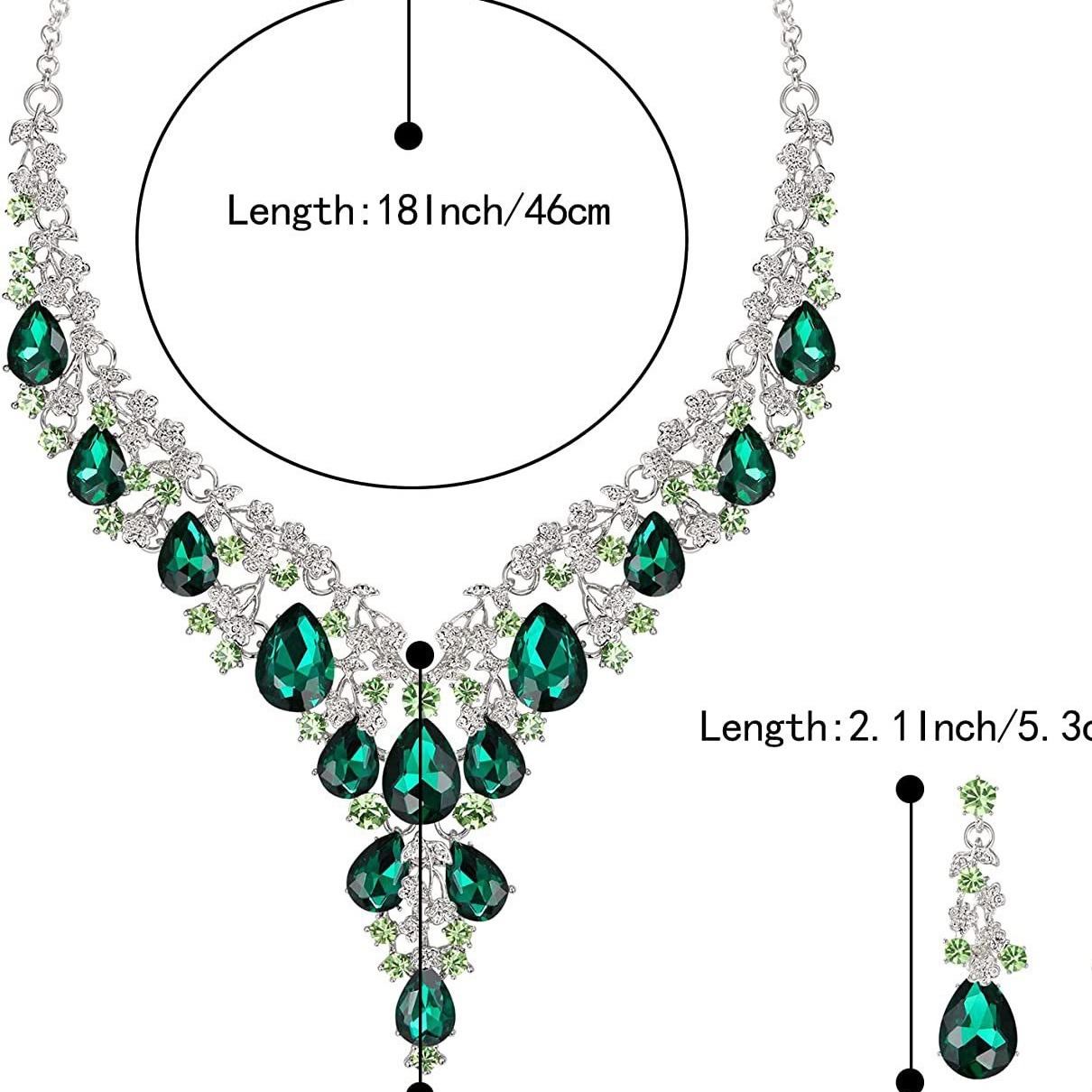 Transfronteriza Amazon nupcial rhinestone cristal collar pendientes traje de bola de las mujeres accesorios de ropa suministro directo de fábrica