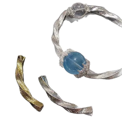 Twisted Half Bracelet, Versatile Spacer | Zərgərlik ara hissələri