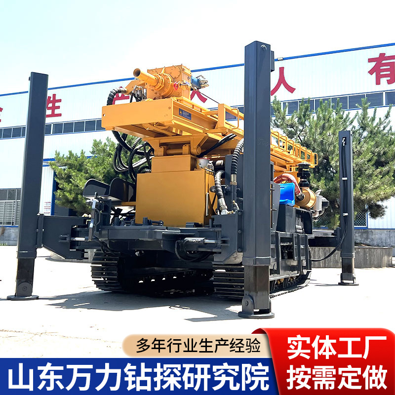 Máquina de perforación de pozos de agua neumática de orugas Máquina de perforación de pozos neumática de 600 m Máquina de perforación de rocas hidráulica de doble propósito de vapor de agua