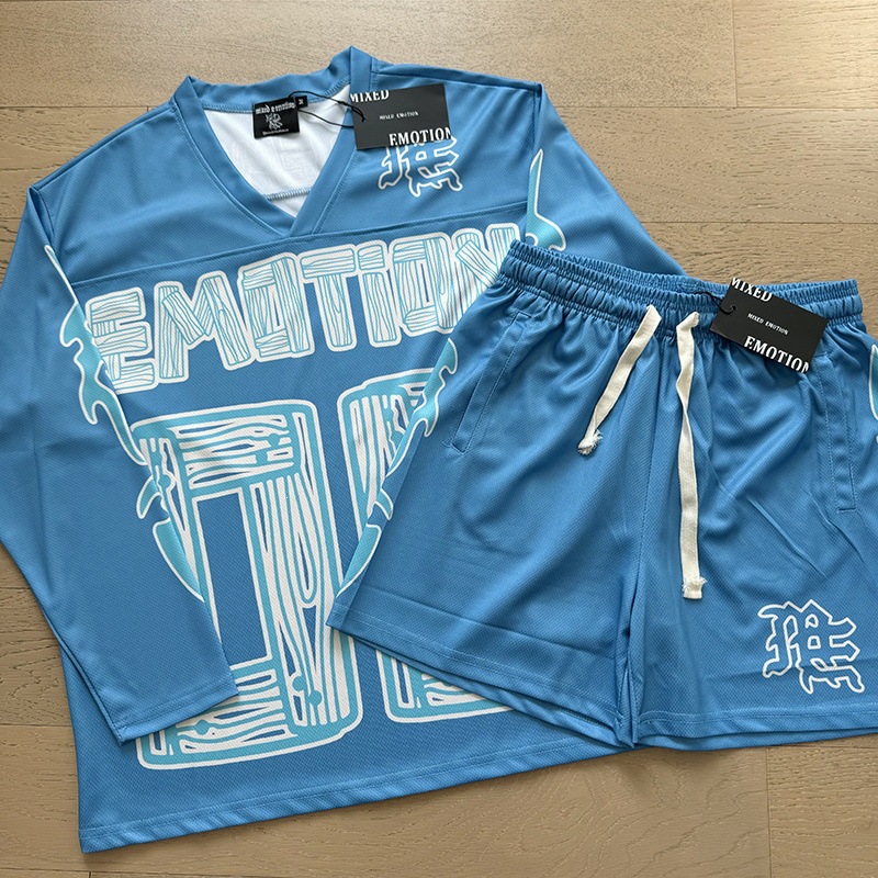 2026 nueva marca de tendencia de comercio exterior transfronterizo MIXEDMOTION camiseta de algodón de manga larga lavado con agua hace viejas calles sueltas