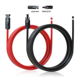 MC4太阳能延长线 MC4太阳能电池板连接线 IP67防水兼容快速连接器