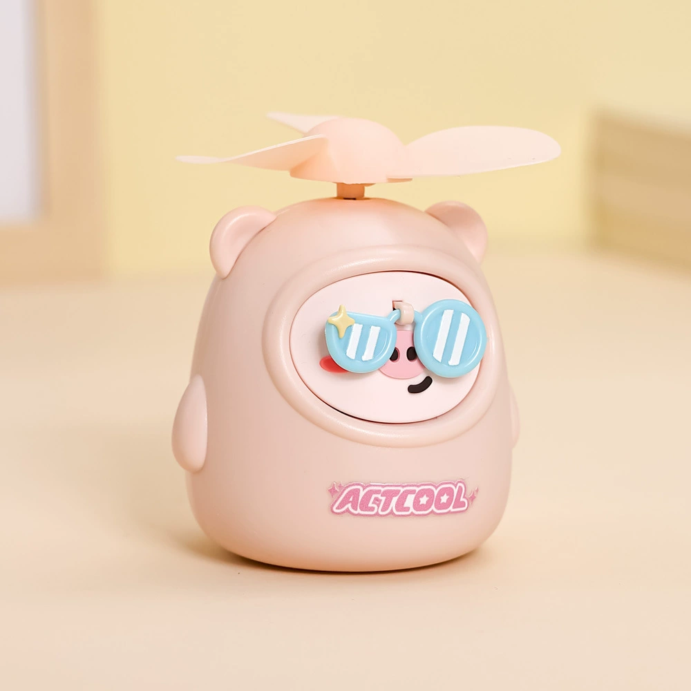Small cartoon cute handheld air fan for students