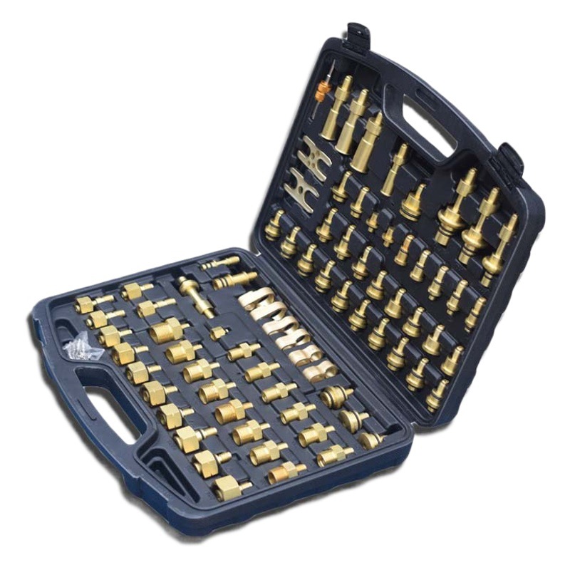 Venta al por mayor asiático europeo y americano dos en una versión en caja enchufe coche aire acondicionado herramienta de detección de fugas conjunta