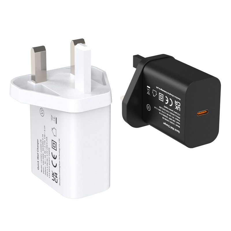 ヨーロッパと英国の標準 PD25W 急速充電ヘッド 5V9V12V 充電器 CE/UKCA 認証携帯電話充電器家電電源|undefined