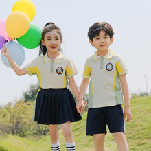 幼儿园园服夏装新款运动班服短袖毕业照中小学生校服教师服学院风
