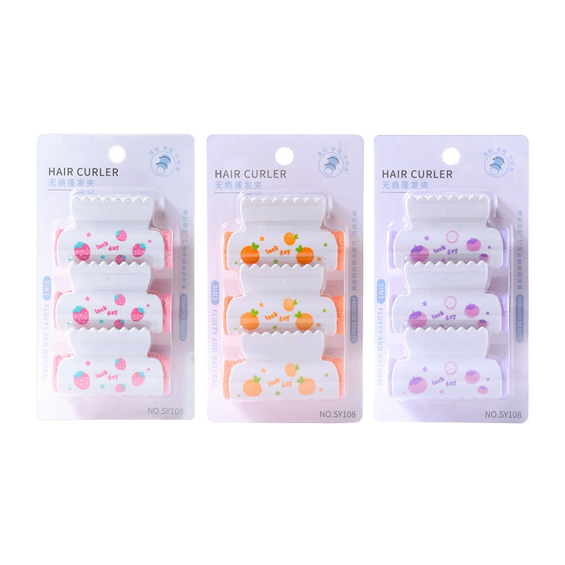 Curly cartoon bangs, hairgrip, 3 pieces, adds volume