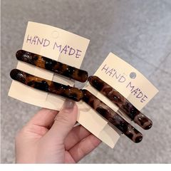 包容性がとても良い大きなヘアピン ~ ヒョウ柄のヘアピン美ラードのヘアピン高級感があります。