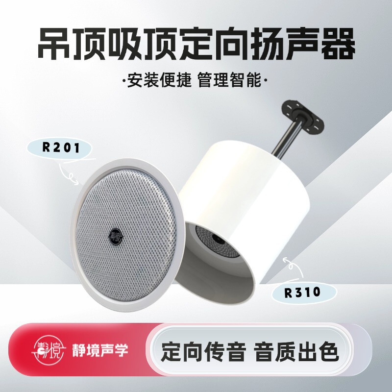 Quiet Acoustics Intelligent Sensor Plays When People Come and Stops When People Leave Directional Speaker Directional Speaker R Series