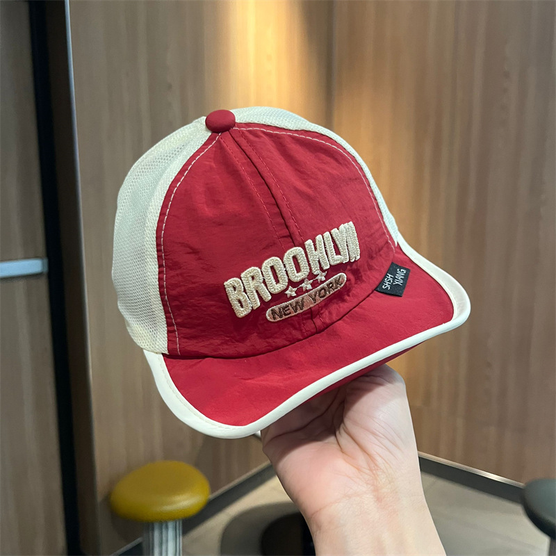 Sombreros para niños, sombrilla fina de verano, gorras de protección solar, gorras de béisbol de malla transpirable de moda para niños y niñas