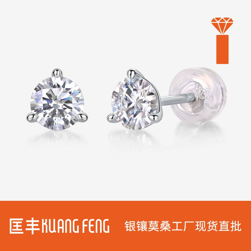 Серьги из стерлингового серебра 925 пробы с муассанитом, женские, класса люкс, хит продаж в Юго-Восточной Азии, TikTok, Facebook