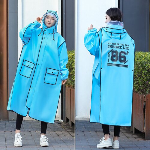 Raincoat for Adults, Unisex, Fashionable Bicycle Riding Rain Gloves, Four-in-One Hiking Raincoat