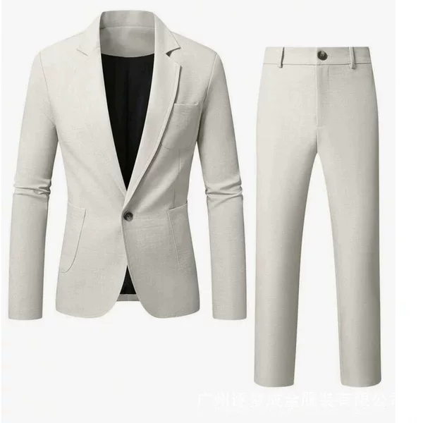 Suit Set Business Independent Platform 2026 Meike Duo European and American Summer Cross-Border Men's Casual Loose Foreign Trade 8424