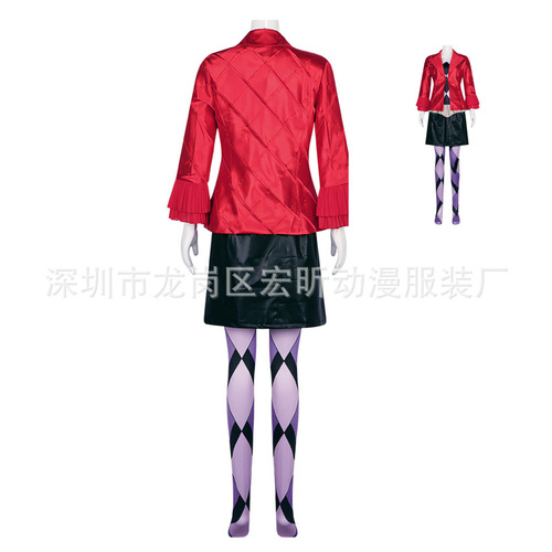 The Same as the Clown 2 Movie Cosplay Costume Female Harley Quinn Halloween New Clown 2 Cosplay Stage Costume