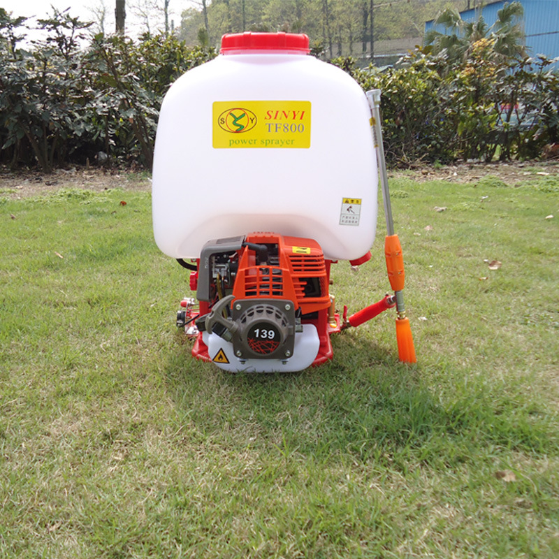 máquina de pulverización tipo mochila pequeña pulverización de alta presión doméstica de gasolina de cuatro tiempos máquina de pulverización de cultivos de huerto de jardín