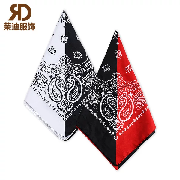 Factory direct supply polyester double cashew flower turban magic mask Paisley riding outdoor sports Square in stock