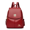 Backpack, winter shoulder bag, capacious school bag for traveling, simple and elegant design