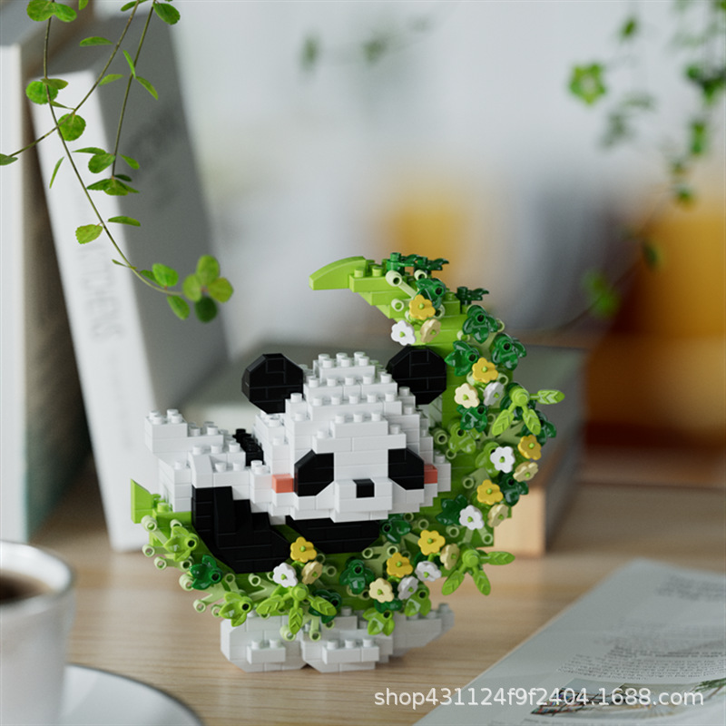 Compatible con Lego inmortal ramo de flores, juguetes de ensamblaje de plantas, adornos de claveles de girasol, regalos de año nuevo para niñas al por mayor