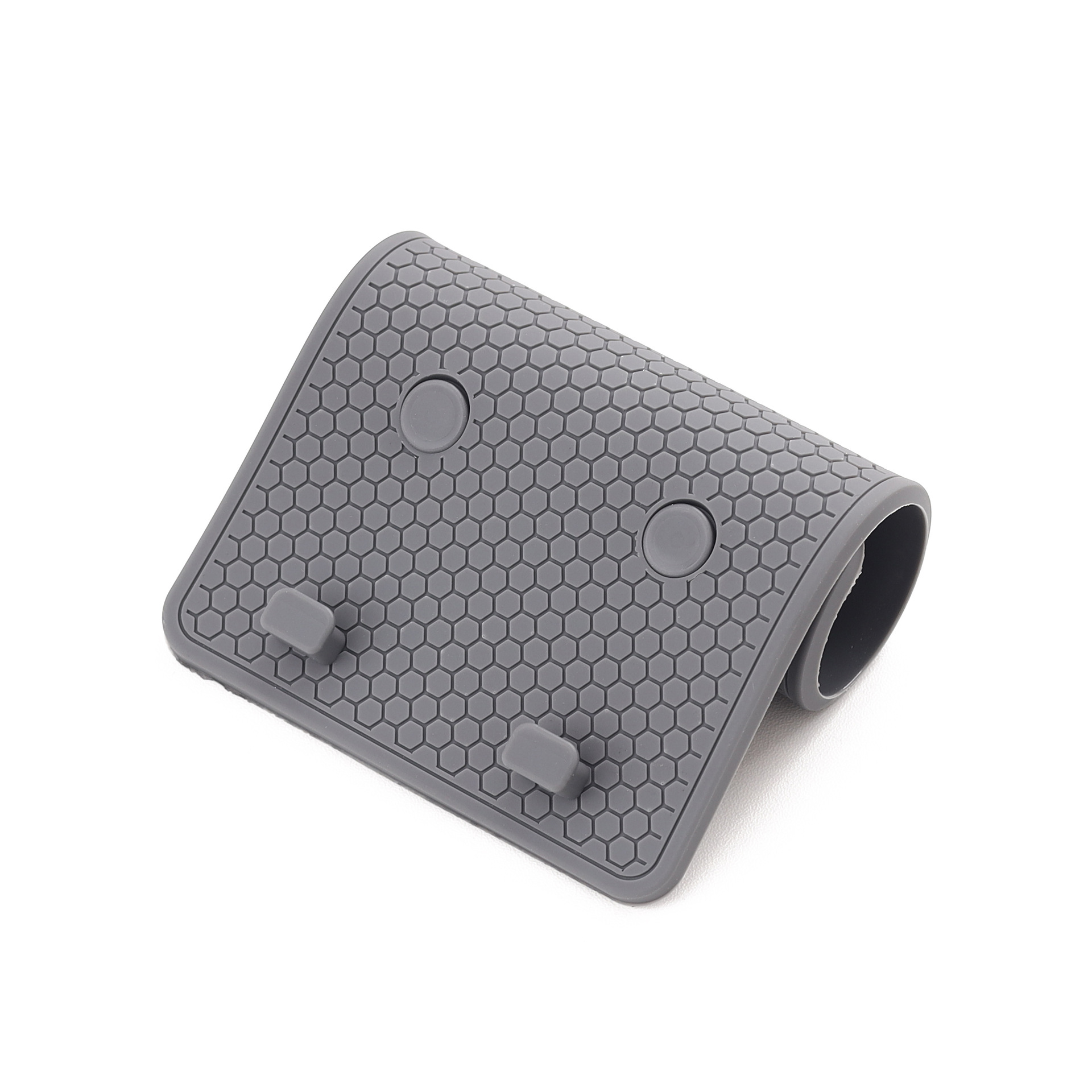 Cross-Border New Product Pvc Flexible Anti-Slip Mat Phone Holder Honeycomb Texture Car Dashboard Multifunctional Mat
