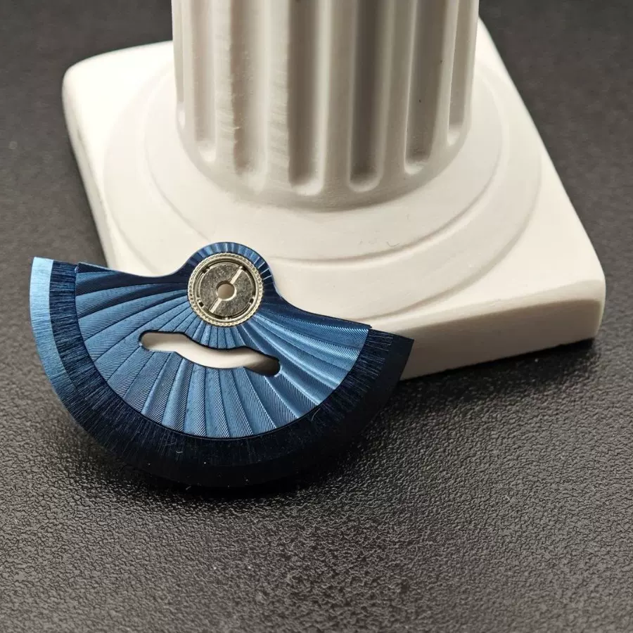 批量加工机械手表配件幻彩自动陀旋纹适配HN35机芯自动陀幻彩表盘