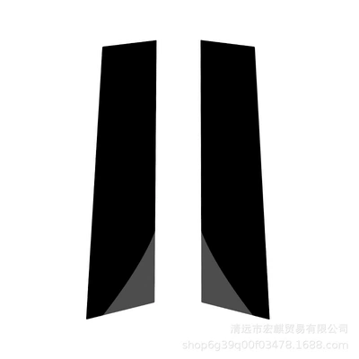 Şüşə kənarı xromları/moldingləri: black center pillar sticker 2013-2016