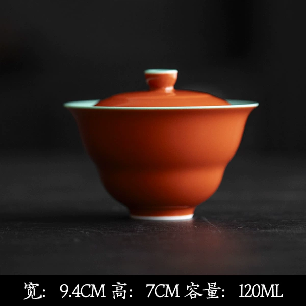 Forbidden City Red - Tropical Green - Blooming Cover Bowl
