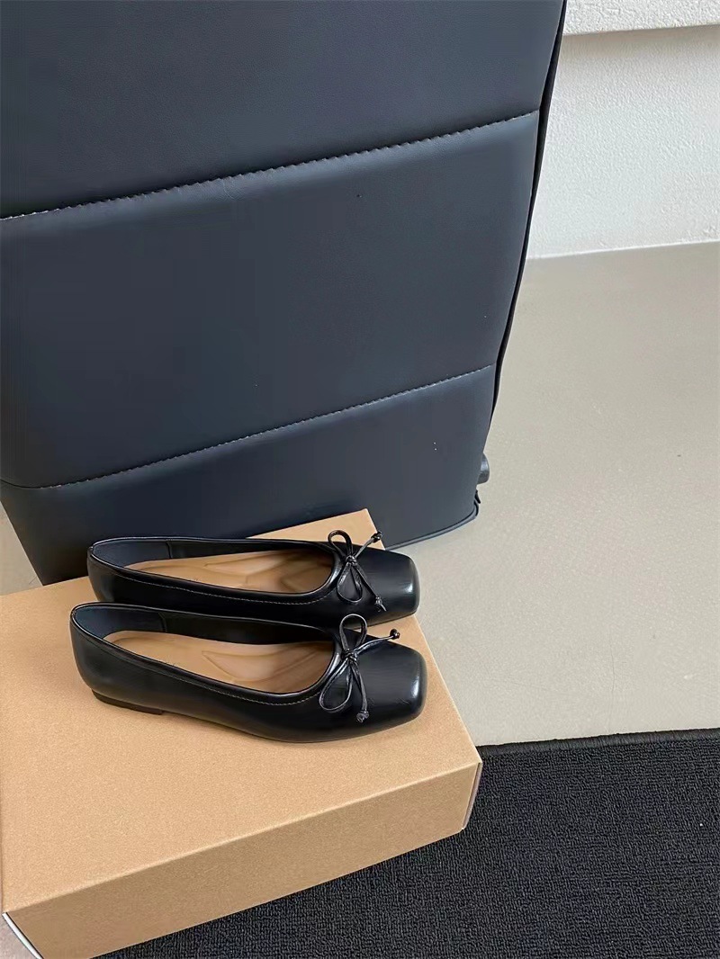 Silver Single Shallow Mouth Bow Spring Autumn High-end French Style Evening Flat Fashion Women's Versatile Shoes_vogvips.com
