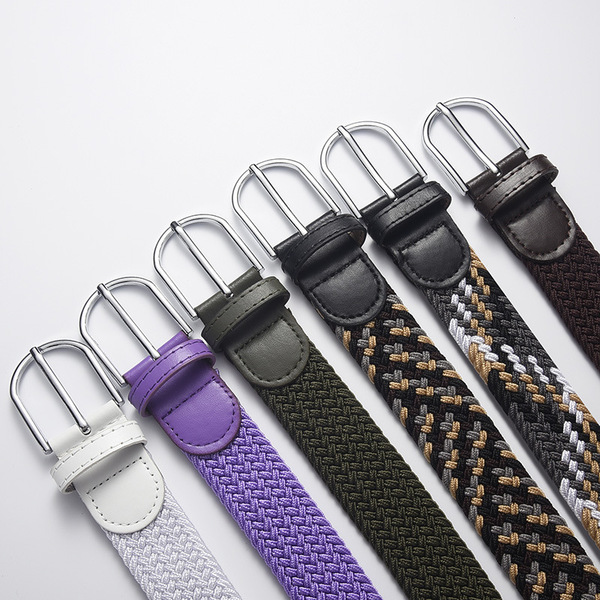 Woven elastic casual women's cloth trend belt
