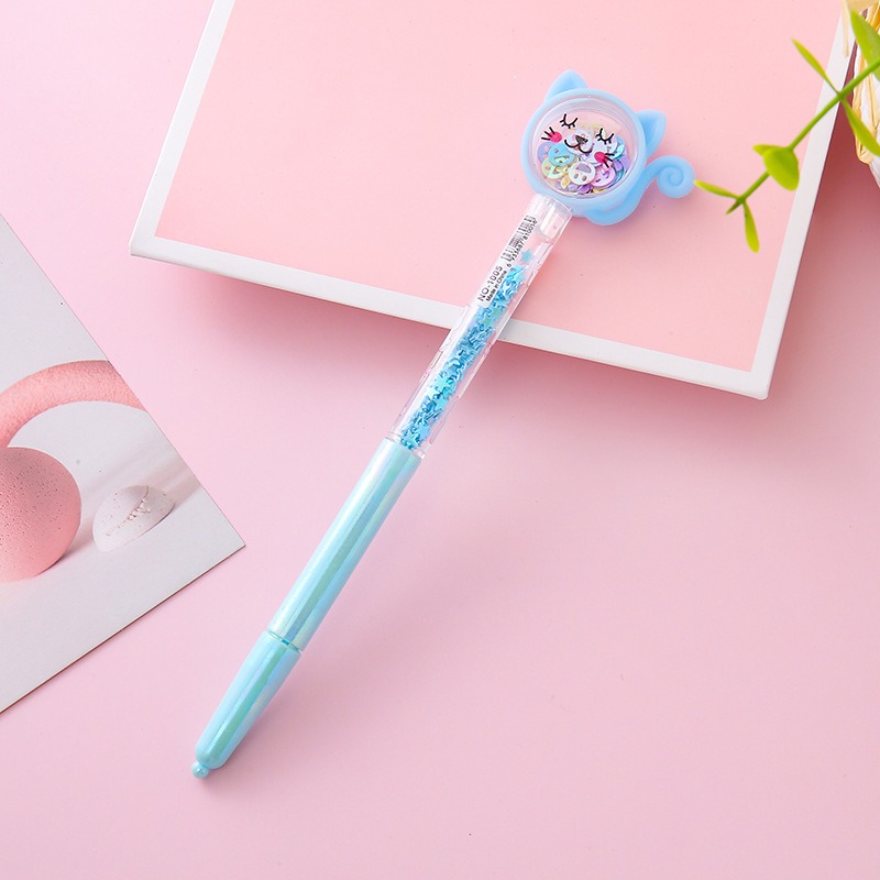 Bolígrafo de góner de arenas movedizas de conejo, herramienta de escritura para estudiantes de dibujos animados, bolígrafo de agua, bolígrafo de firma de oficina de alto valor al por mayor