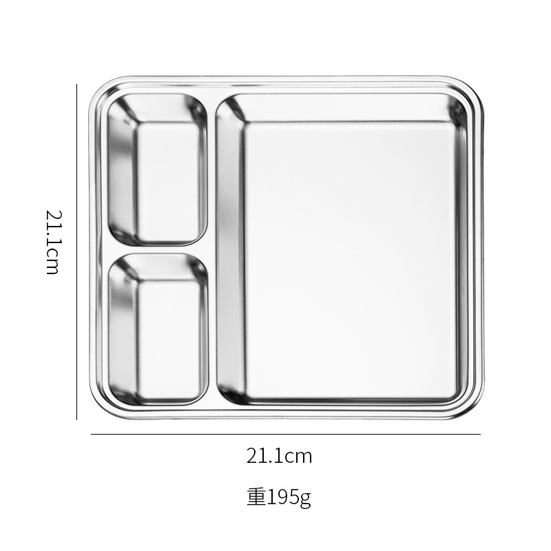 304 plato de acero inoxidable estilo coreano creativo de salsa de barbacoa plato multipropósito de bocadillos plato de comedor de partición de buffet