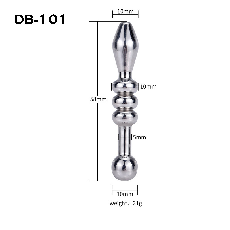Metal Urethral Sound Stick Zinc Alloy Prostate Massager Manual Control Adult Toy — detail image 7