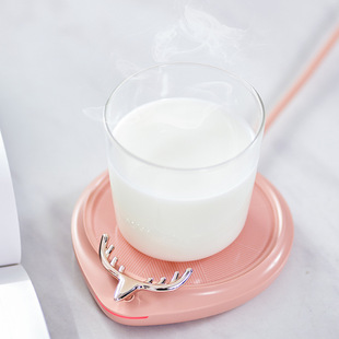 Sanhuo new heating warm coaster office dormitory constant temperature coaster touch 55 degrees adjustable timing insulation coaster
