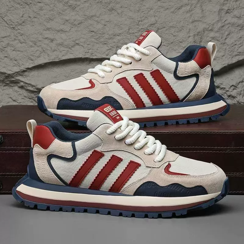 2025 мужские кроссовки весна новые спортивные кроссовки модные классические универсальные удобные студенческие беговые кроссовки на толстой подошве кроссовки в стиле "dad shoes" трендовые