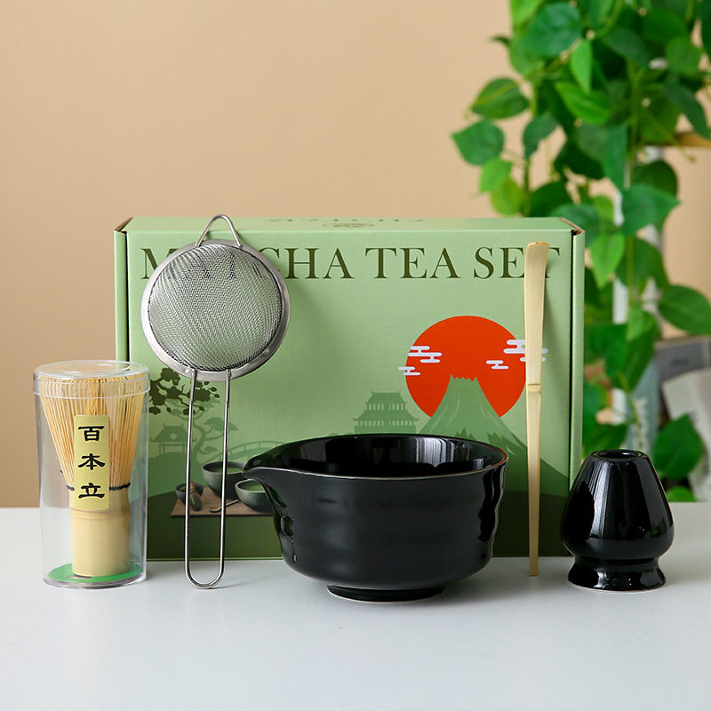 Transfronterizo exclusivo para el set de té Matcha japonés caja de regalo de té Matcha cepillo de té de 100 libros de té Matcha de la dinastía Song