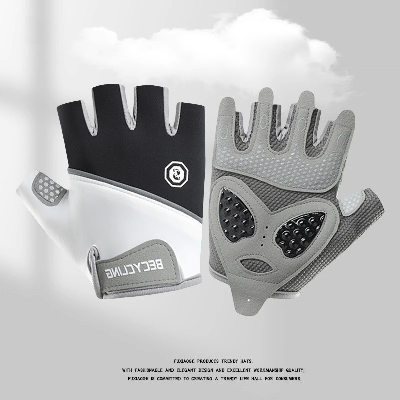 Nuevos guantes de fitness para mujer, guantes deportivos de medio dedo, silicona líquida, antideslizante, guantes de ciclismo resistentes al desgaste al por mayor