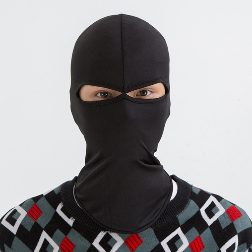 Outdoor Double Eyebrow Face Mask Helmet Liner Cycling Lycra Breathable Quick Dry Face Protection Warm Windproof Mask 