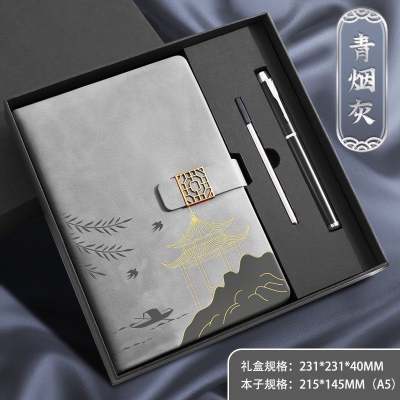 El juego de cuadernos A5 en caja de regalo se puede imprimir con logotipo, es un regalo ideal para oficinas comerciales, personaliza tu cuaderno de notas con la tendencia nacional para estudiantes.