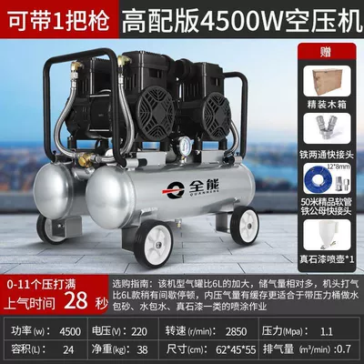 Hava kompressorları, Portable Real Stone Paint Air - 50m-tubes-watering-can-4500-watt-24-liter-aluminum-can-11-pressure