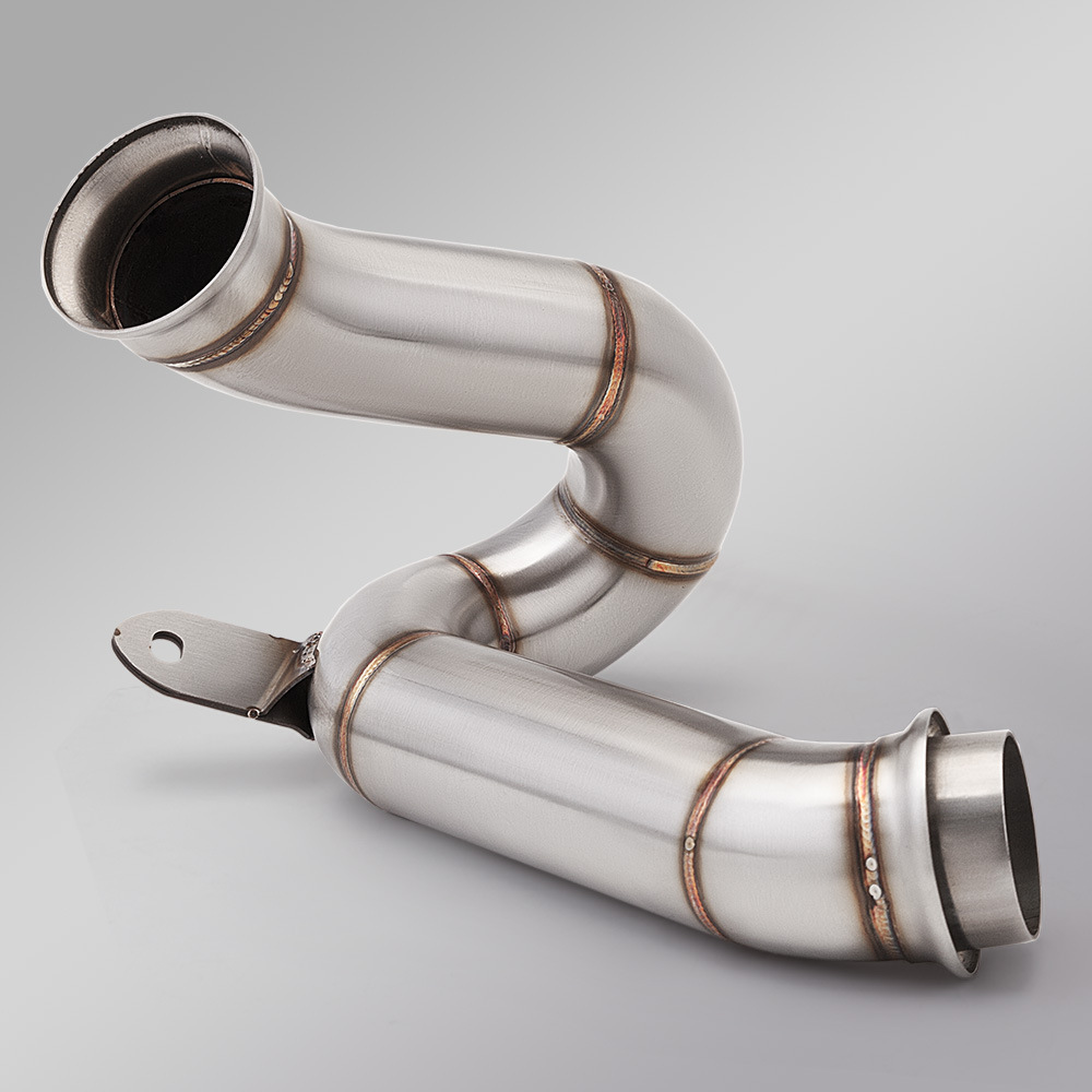 Duke790 Exhaust Pipe Modification to Remove Drum with Drum Middle Section Chunfeng 800Mt 790Adv 890R Non-Destructive Installation