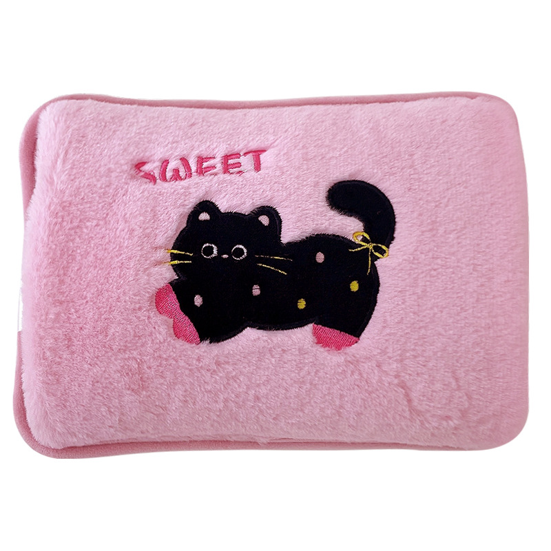 Bonita bolsa de agua caliente de peluche, bolsa de agua caliente a prueba de explosiones recargable, edredón caliente, 2024 nuevo caliente para bebés calientes eléctricos