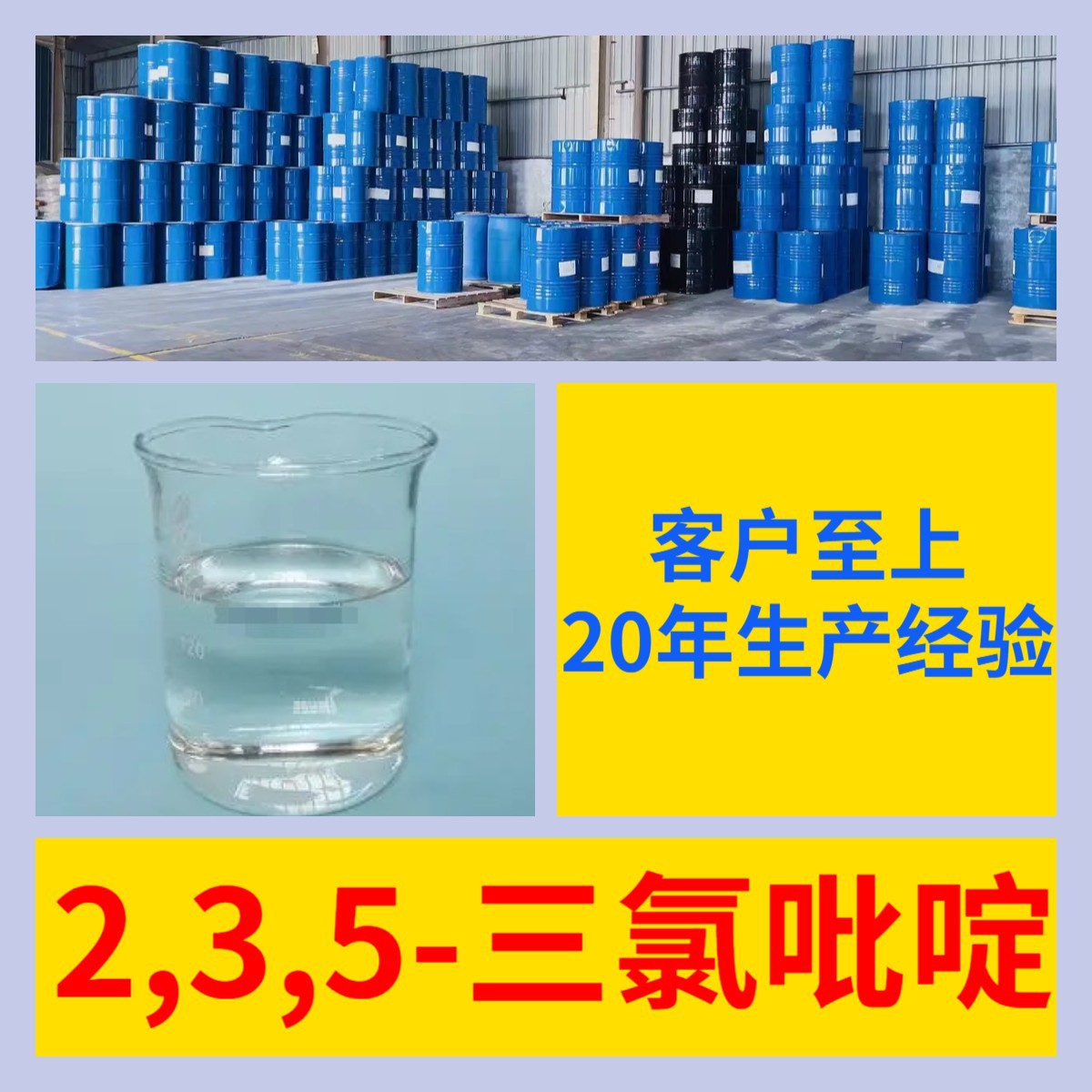 2,3,5-三氯吡啶 源头工厂工业级分析纯实力商家诚信经营山东浙江